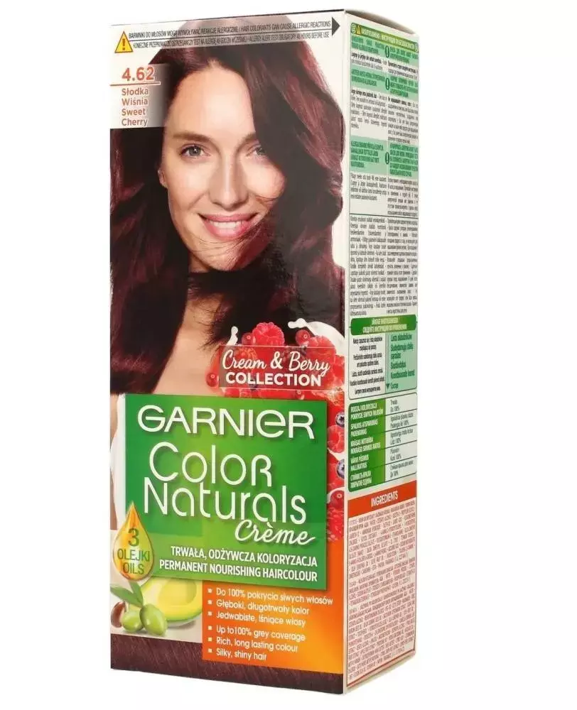Garnier Color Naturals Creme krem koloryzujący do włosów 4.62 Słodka Wiśnia