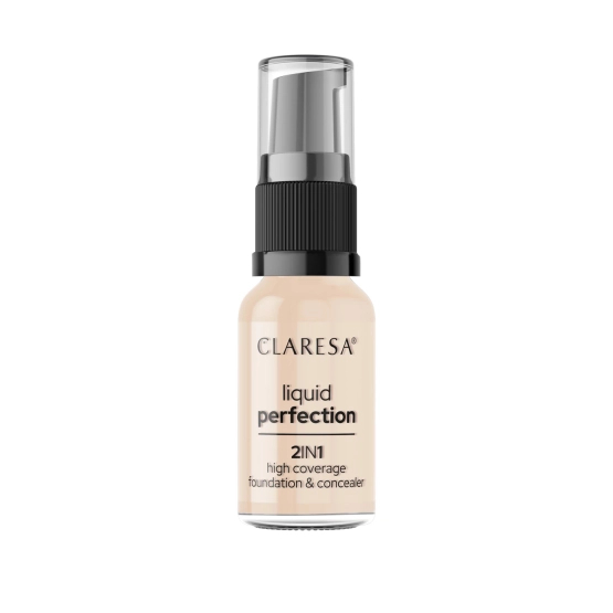 Claresa Liquid perfection 2in1 Podkład i korektor do twarzy 101,5 Vanilla