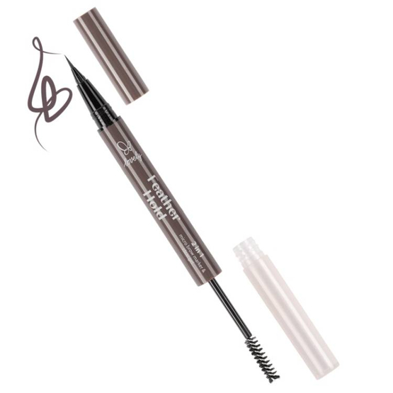 Lovely Feather Hold 2 in 1 Brow Marker & Clear Gel marker i żel do brwi 02