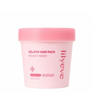 lilyeve Gelato Hair Pack Bouncy Berry - nawilżająco-wygładzająca maska do włosów zniszczonych JAGODA 200ml