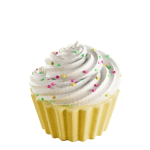 DESERVED Bath Bomb Lemon Cream Cupcake - Kula do kąpieli CYTRYNOWA BABECZKA 100g