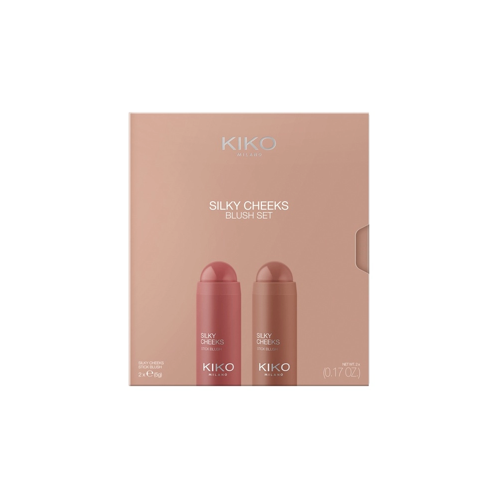 KIKO Milano Silky Cheeks Blush Set zestaw róż w sztyfcie 2x5g