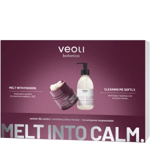 Veoli Botanica Melt Into Calm - Zestaw dla suchej i wrażliwej skóry twarzy – dwuetapowe oczyszczanie