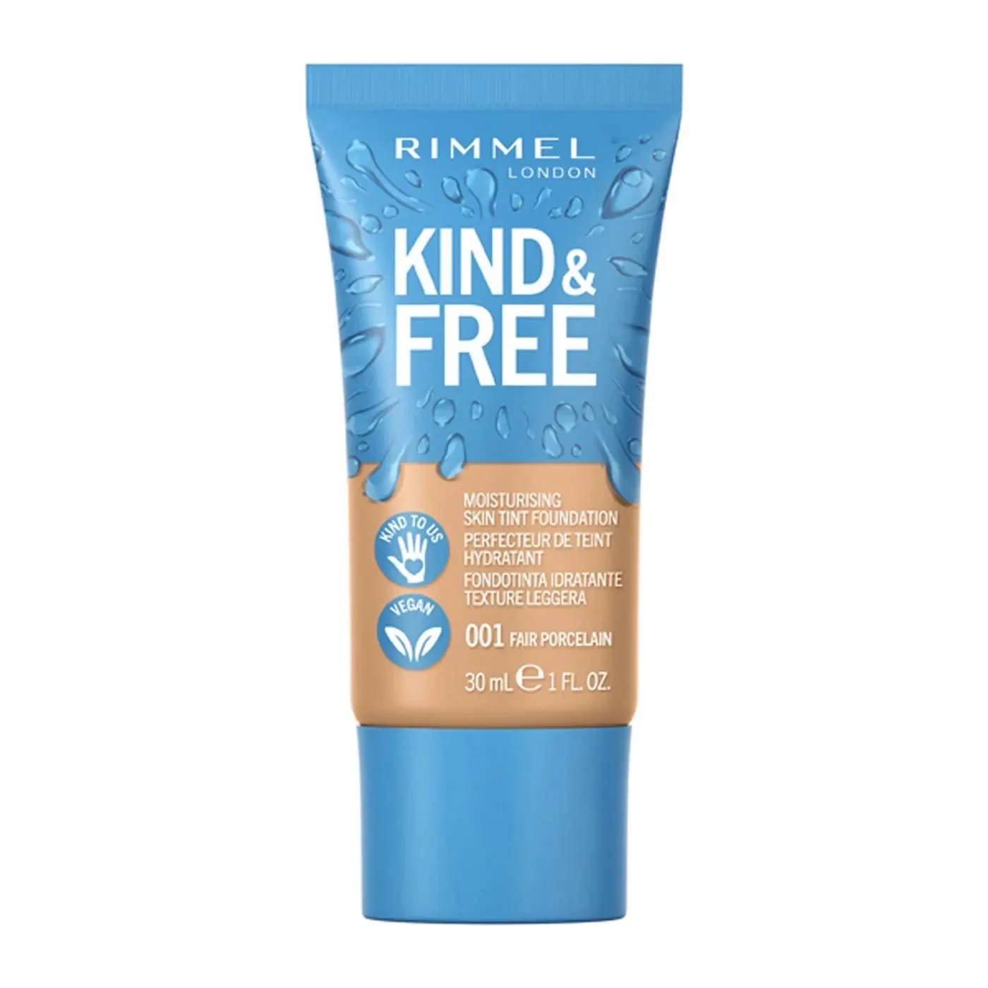 Rimmel Kind&Free Podkład do twarzy 001 Fair Porcelain 30 ml