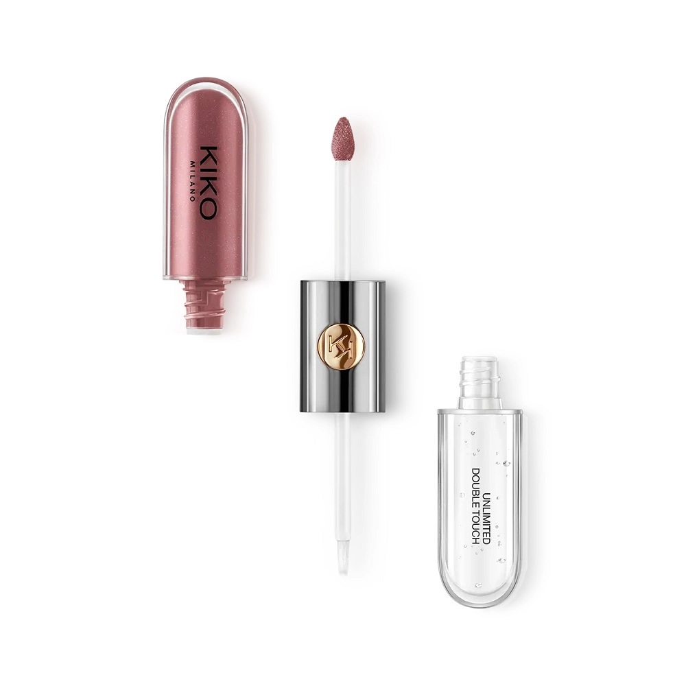 KIKO Milano Unlimited Double Touch dwuetapowa płynna pomadka do ust 121 Dark Rosy Chestnut 6ml