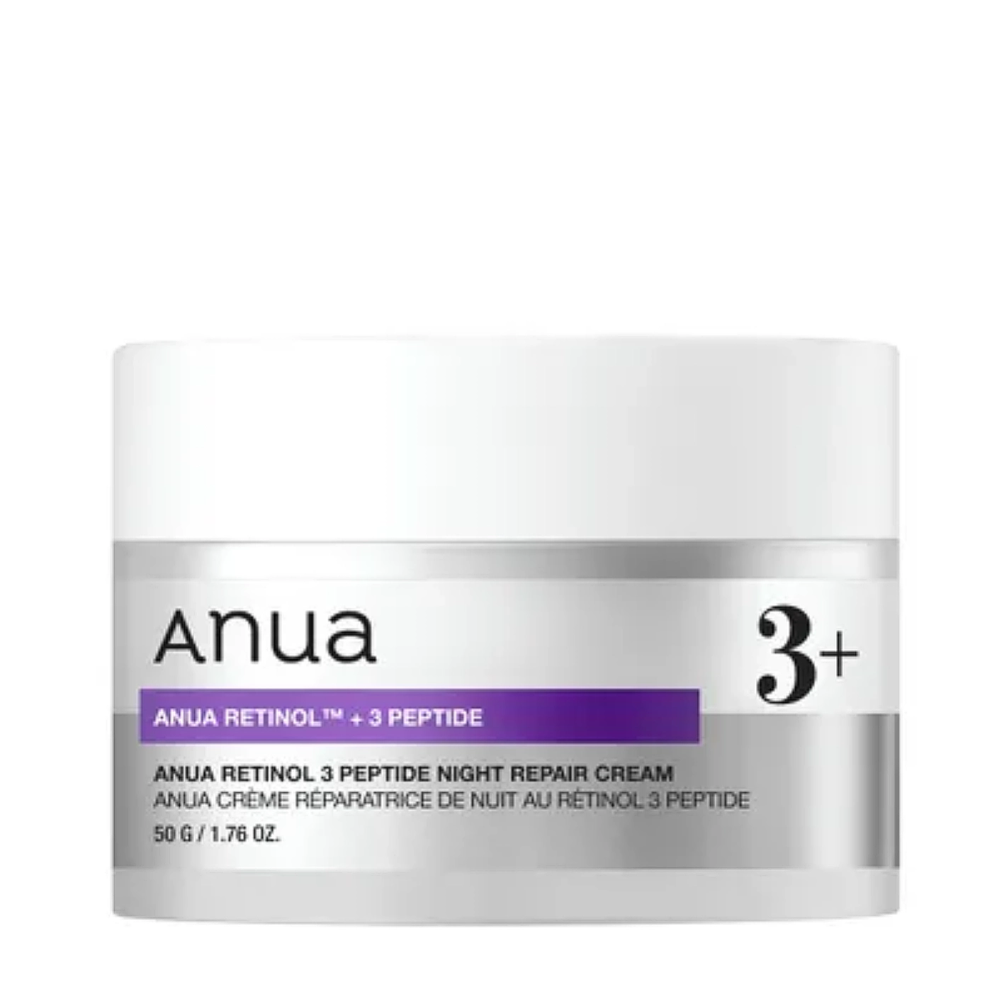 Anua Retinol + 3 Peptide Night Repair Cream - odmładzający krem na noc z retinolem i peptydami 50g