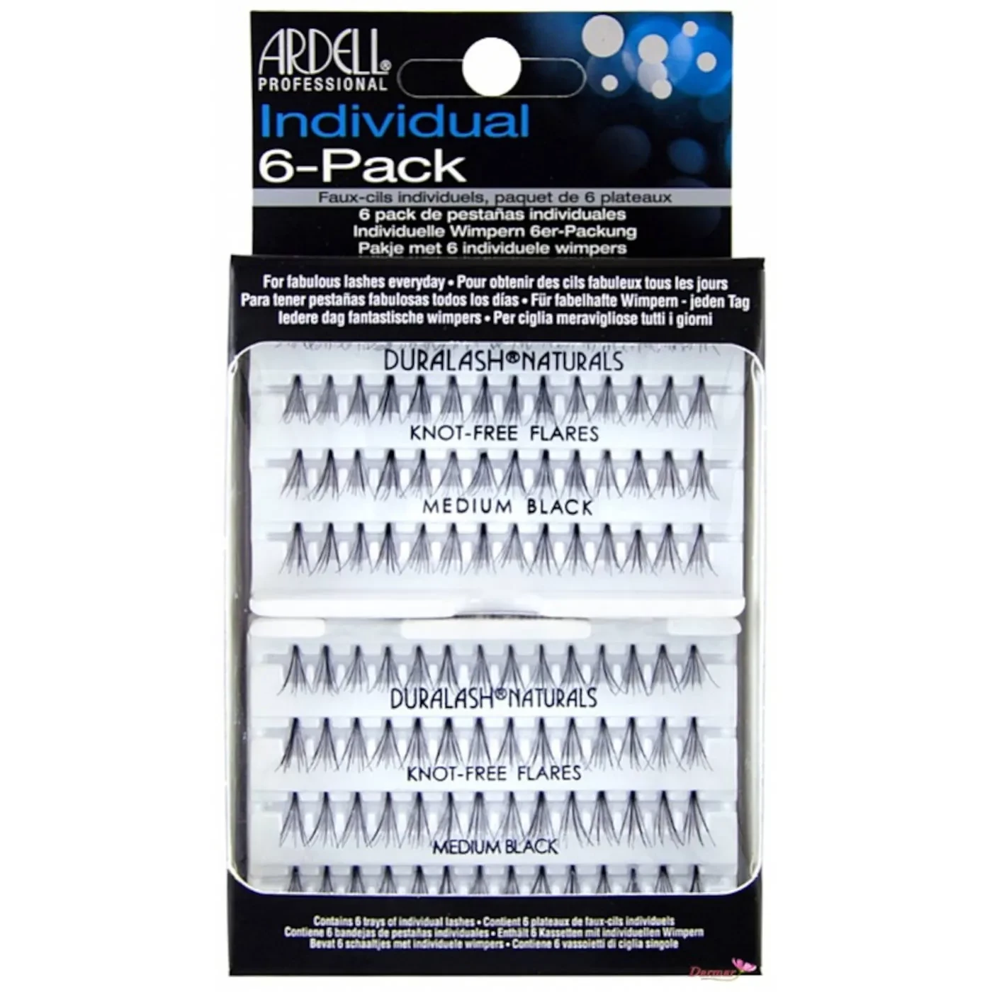 Ardell kępki Individual 6-PACK MEDIUM Black