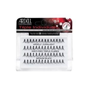 Ardell Kępki rzęs Naturals Medium TRIPLE Black 56 szt