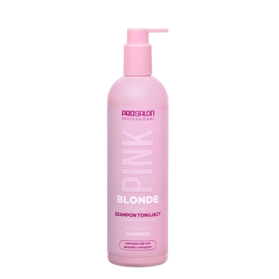 PROSALON PINK BLONDE Różowy szampon tonujący do włosów rozjaśnianych 500ml