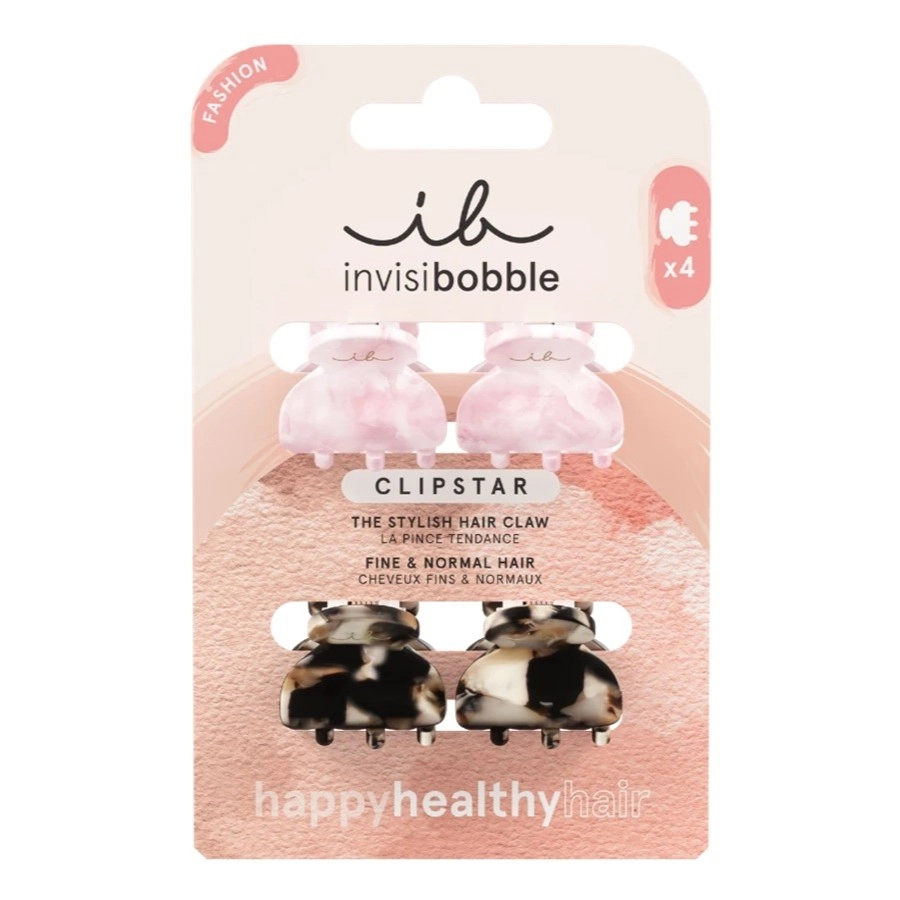 Invisibobble Clipstar Fashion zestaw mini klamer do włosów Petit Four 4szt.