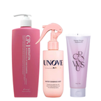 Zestaw K-Beauty Hair Regeneration Set - Zestaw kosmetyków regenerujących do włosów: CP-1 Szampon Keratin Intensive Fill-up 500ml + GROWUS Oodżywka Damage Therapy + UNOVE Mgiełka Water Essence