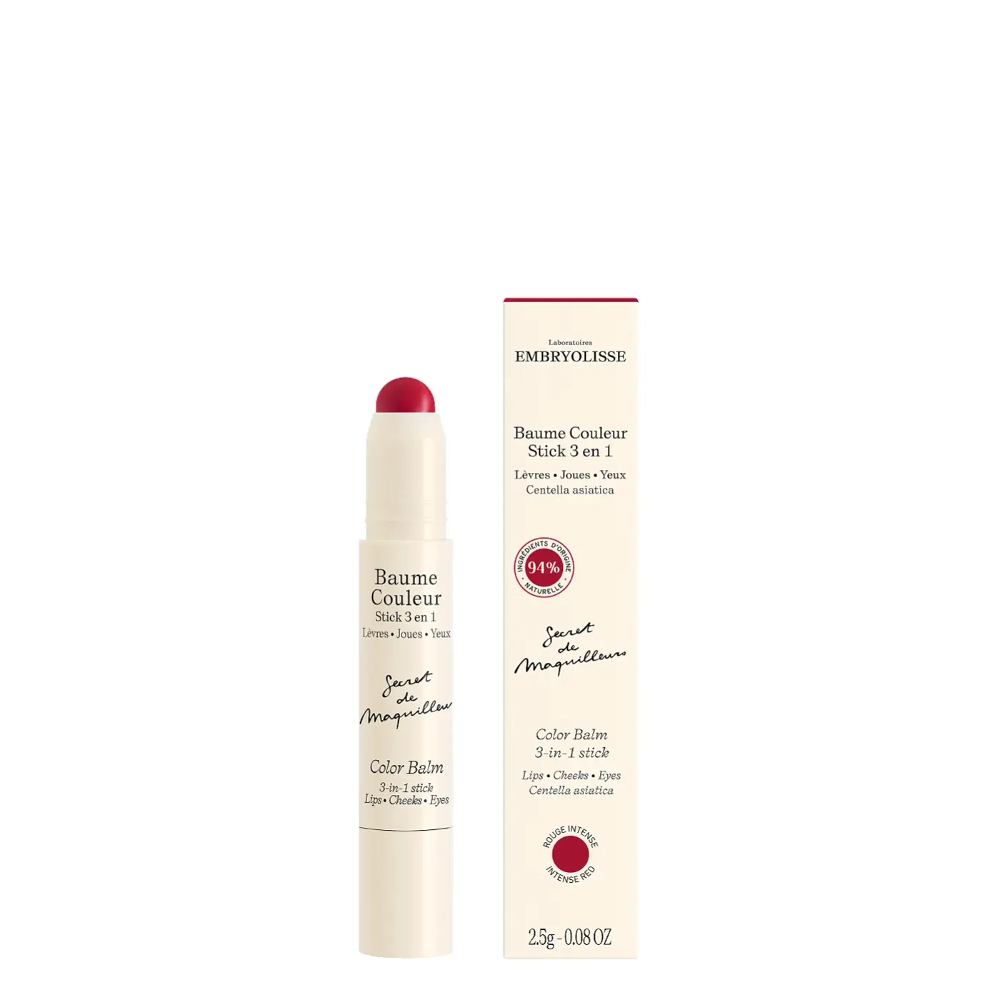 Embryolisse Sztyft Koloryzujący 3 w 1 Rouge Intense 2,5 g