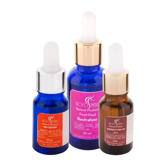 BIOCOSMETICS Zestaw do peelingu MANDELIC PEEL 40 + NEUTRALIZER + BIO-SERUM