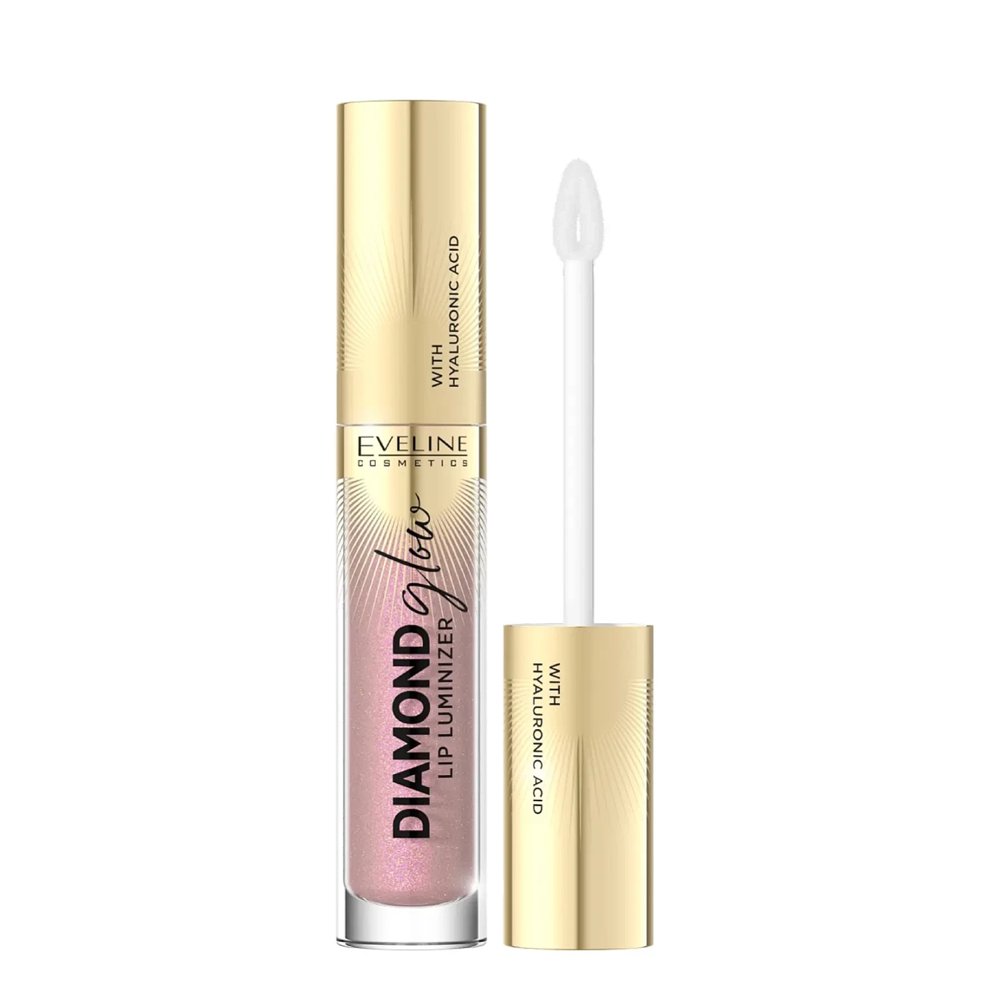 Eveline Cosmetics Diamond Glow Lip Luminizer Błyszczyk z kwasem hialuronowym nr 08