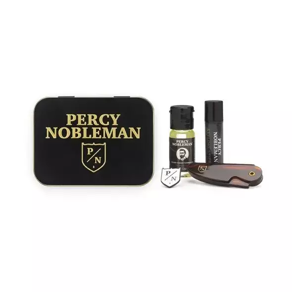 Percy Nobleman Travel Tin Zestaw brodacza