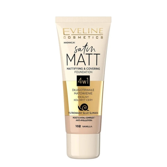 Eveline Cosmetics Satin Matt foundation 102 Vanilla