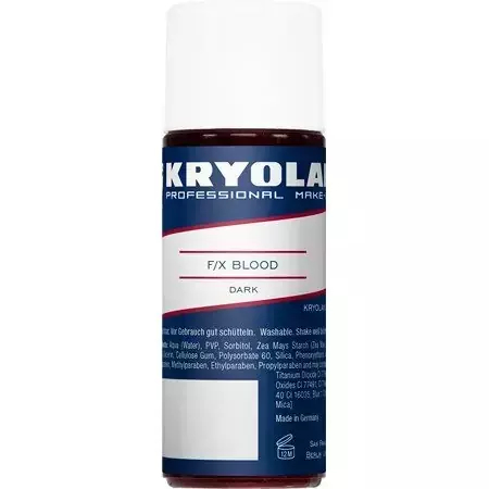 Kryolan 4150 F/X Blood Uniwersalna, zastygająca na skórze sztuczna krew 50ml DARK