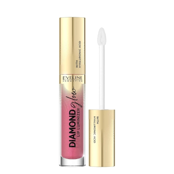 Eveline Cosmetics Diamond Glow Lip Luminizer Błyszczyk z kwasem hialuronowym nr 09
