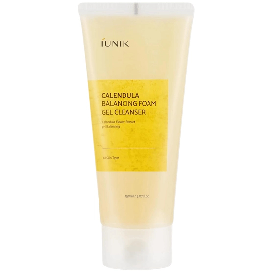 iUNIK - Calendula Balancing Foam Gel Cleanser - delikatny żel do mycia twarzy 150 ml 