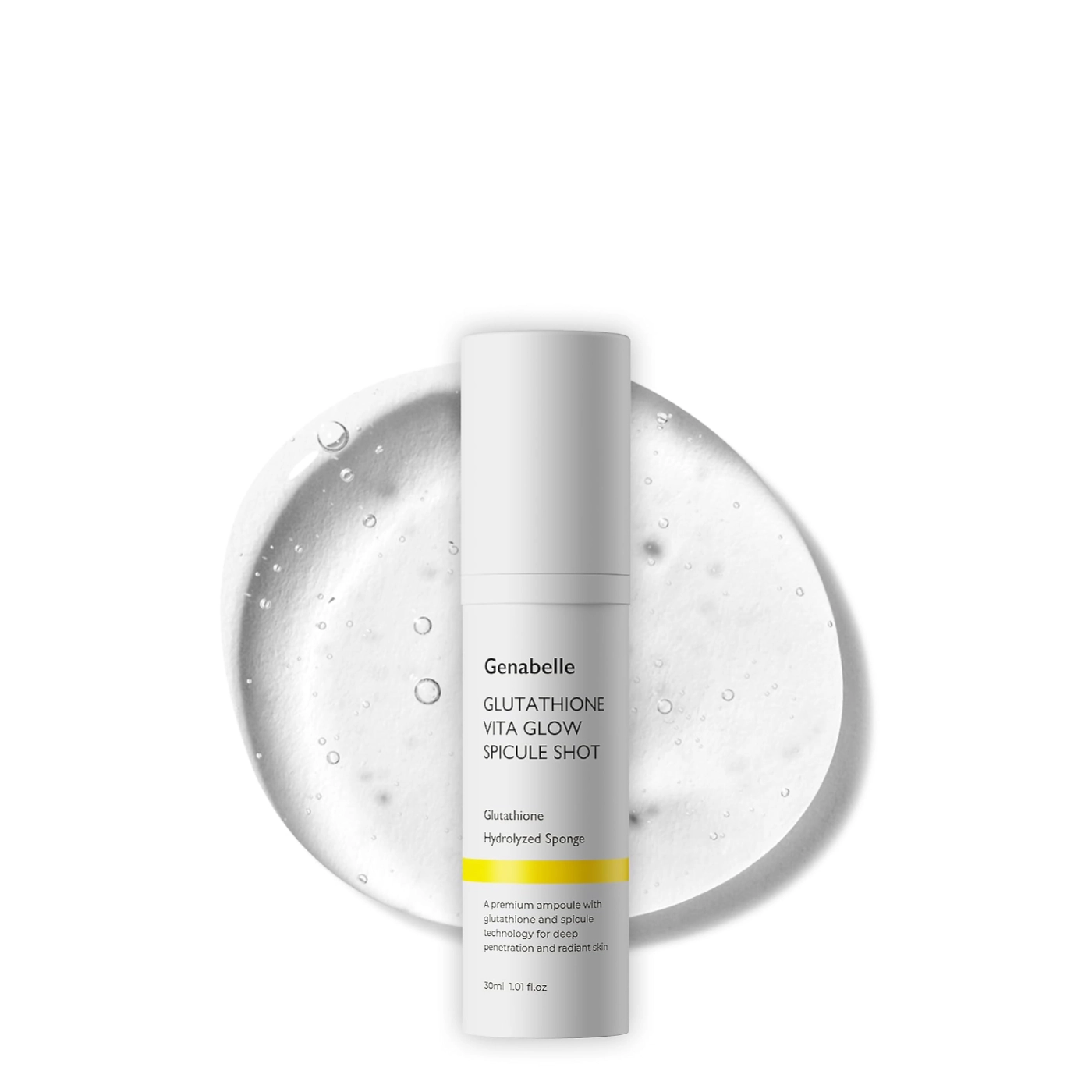 Genabelle Glutathione Vita Glow Spicule Shot - rozświetlająca ampułka do twarzy z glutationem i mikroigłami 30ml