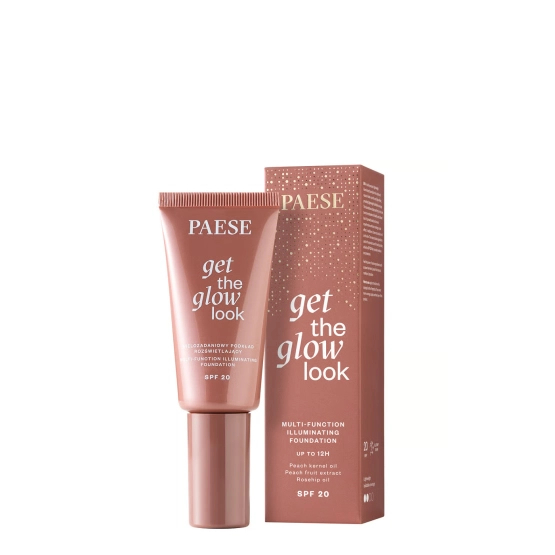 Paese GET THE GLOW LOOK Wielozadaniowy podkład rozświetlający 3N Warm Beige 30ml - Data ważności 2027-02-28