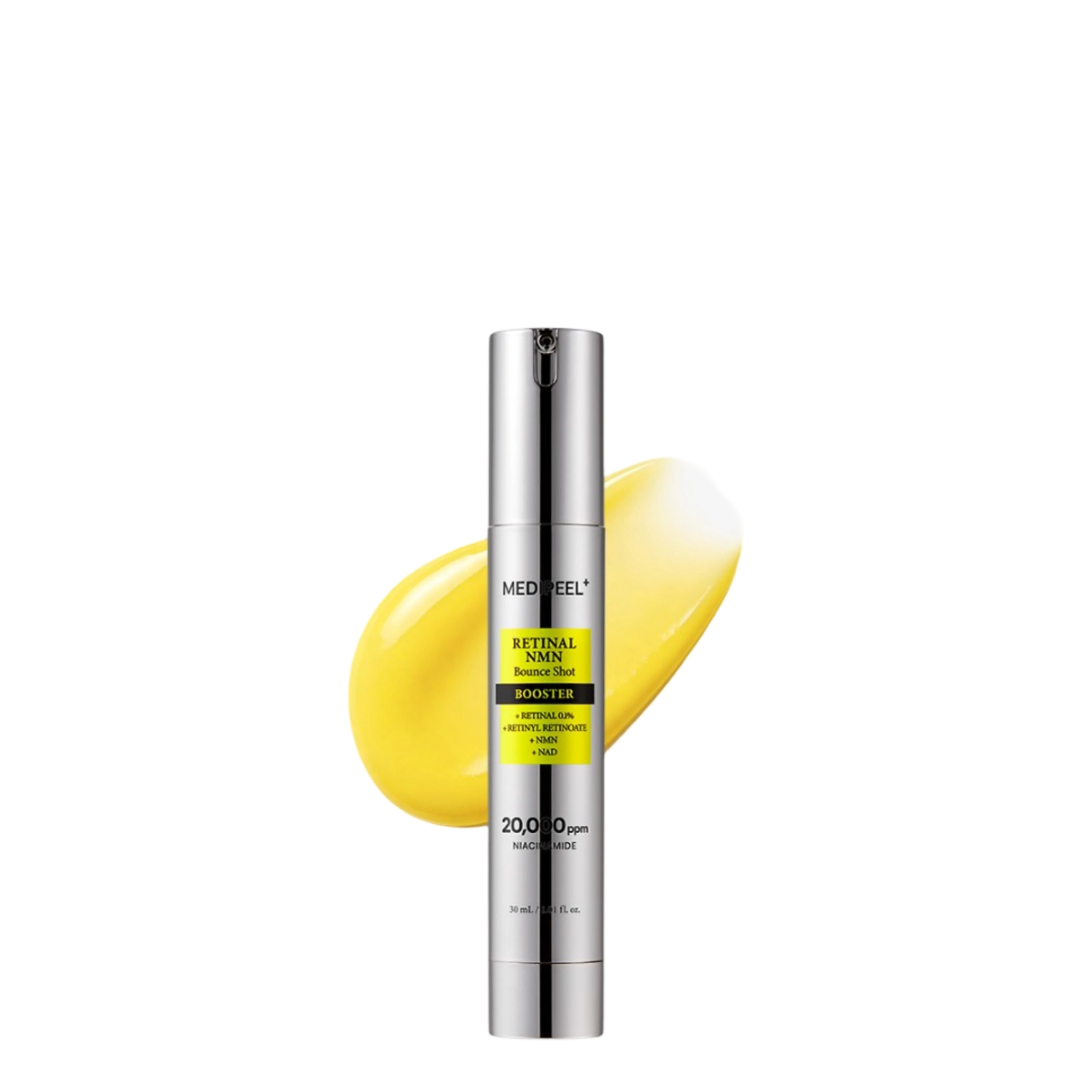 Medi-Peel Retinal NMN Bounce Shot Booster - serum do pielęgnacji skóry z oznakami starzenia z retinalem, NMN, NAD i niacynamidem 30ml