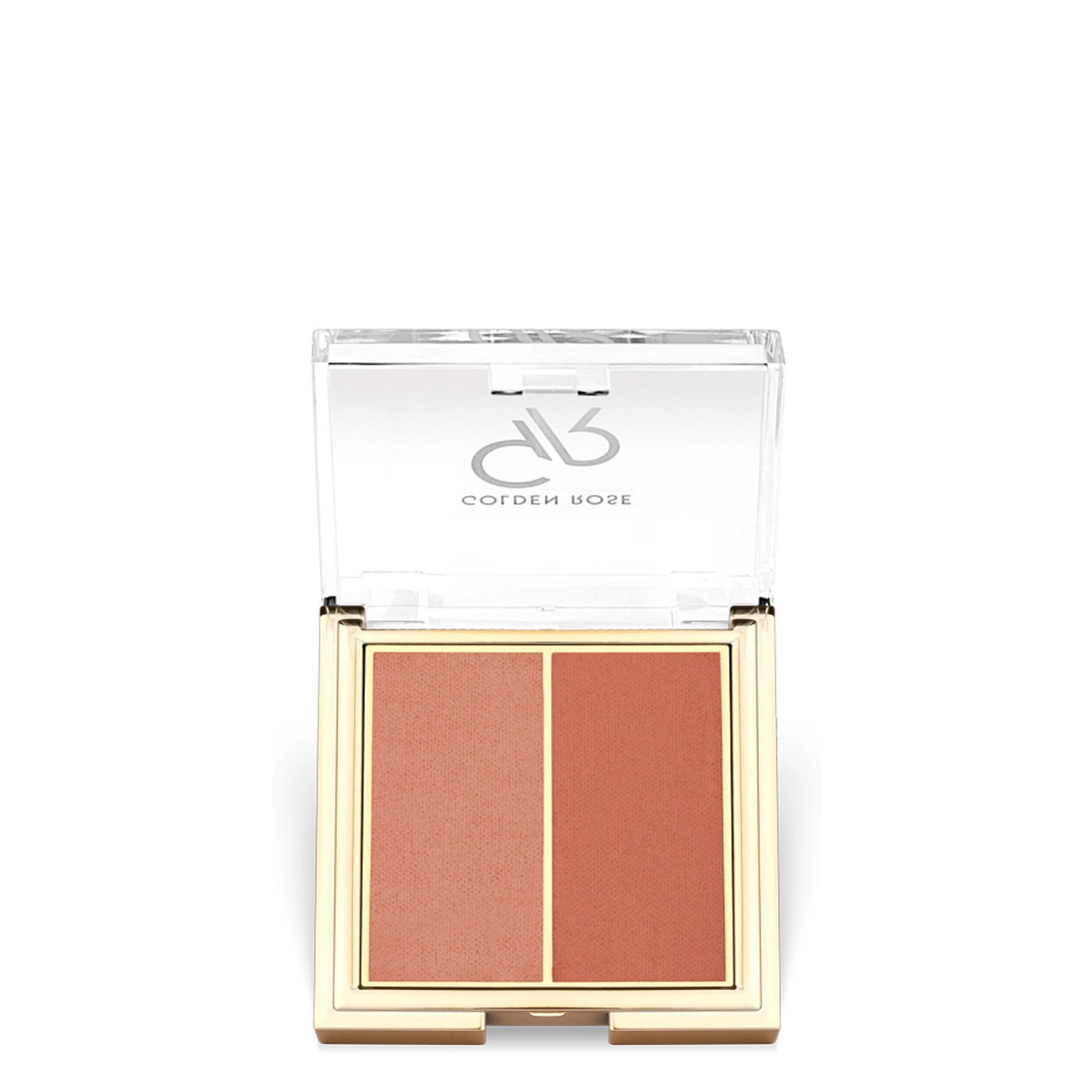 Golden Rose Iconic Blush Duo - Podwójny róż do twarzy 02 Peachy&Coral