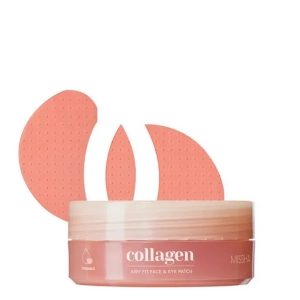 Missha Airy Fit Collagen Lifting Face&Eye Patch Płatki na twarz i pod oczy z kolagenem 60 szt.