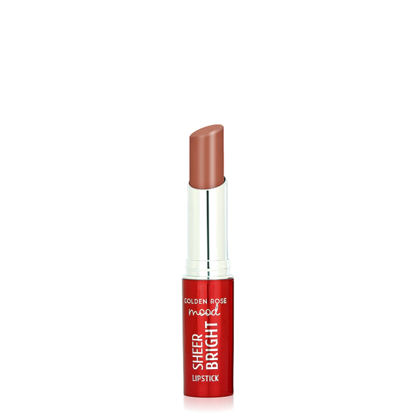 Golden Rose Mood Połyskująca pomadka do ust Sheer nr 104 Nude Latte