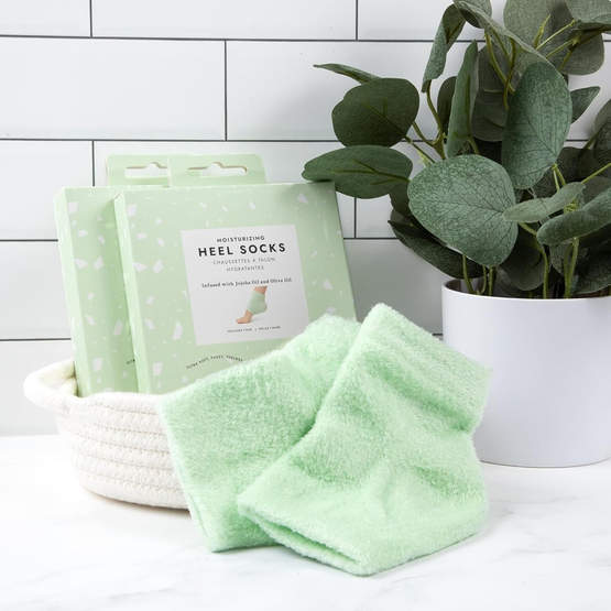 VOESH Heel Repair Duo zestaw regenerujący balsam w sztyfcie 22ml + skarpetki do pięt Mint 1 para