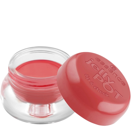 essence Jelly Pot Lip & Cheek Balm - Balsam do ust i policzków o żelowej formule i truskawkowym zapachu 10