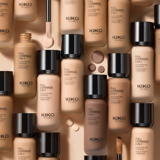 KIKO Milano Full Coverage 2-In-1 Foundation & Concealer mocno kryjący podkład i korektor 2 w 1 Warm Beige 25 25ml