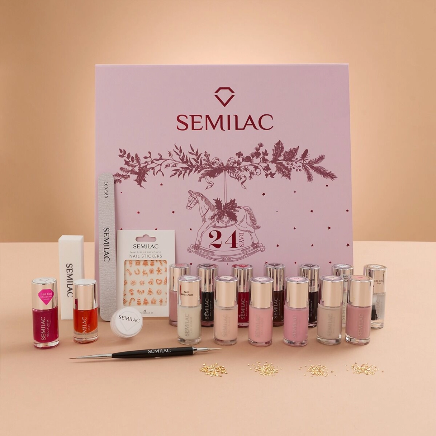 Semilac 24 days of Nail Lacquer Magic - Kalendarz Adwentowy 2026 