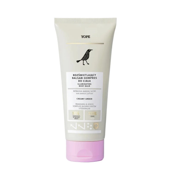 YOPE Creamy Amber rozświetlający balsam-kompres do ciała 200 ml