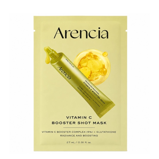 Arencia Vitamin C Booster Shot Mask - rozświetlająca maska w płachcie z witaminą C i glutationem 1 szt.
