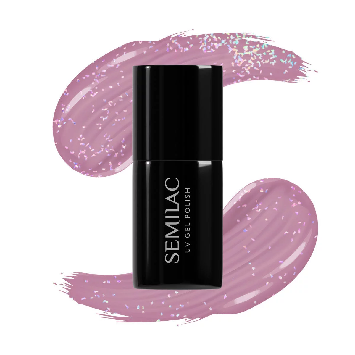 Semilac Lakier hybrydowy UV Hybrid 319 - Shimmer Dust Pink 7ml