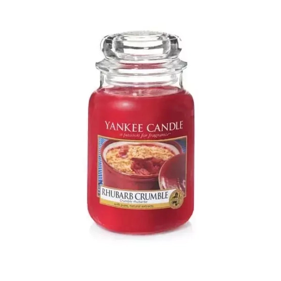 Yankee Candle ŚWIECA W SŁOIKU DUŻA Rhubarb Crumble