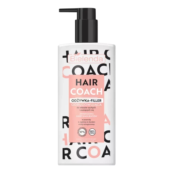 Bielenda HAIR COACH Odbudowująca odżywka - filler do włosów suchych i puszących się, 280 ml