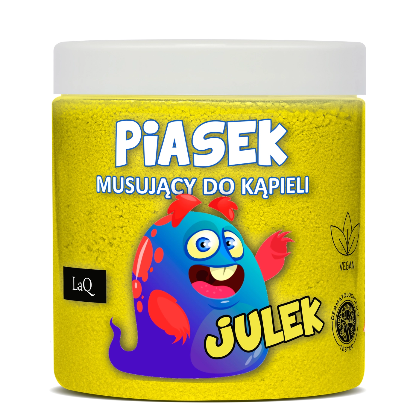 LaQ Piasek musujący do kąpieli Julek bananowy zawrót głowy 190 g
