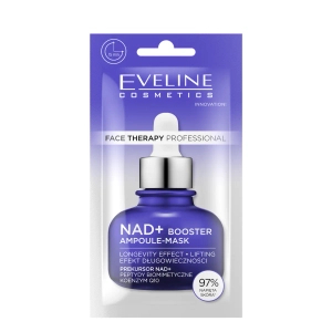 Eveline Cosmetics Face Therapy Professional Ampoule-mask NAD+ Booster - Maseczka liftingująca Efekt długowieczności 8ml
