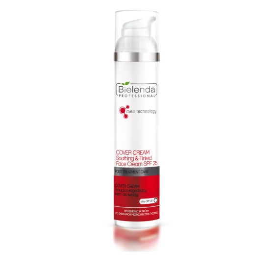Bielenda Professional POST TREATMENT CARE – COVER CREAM Tonująco-łagodzący krem do twarzy SPF 25 100 ml