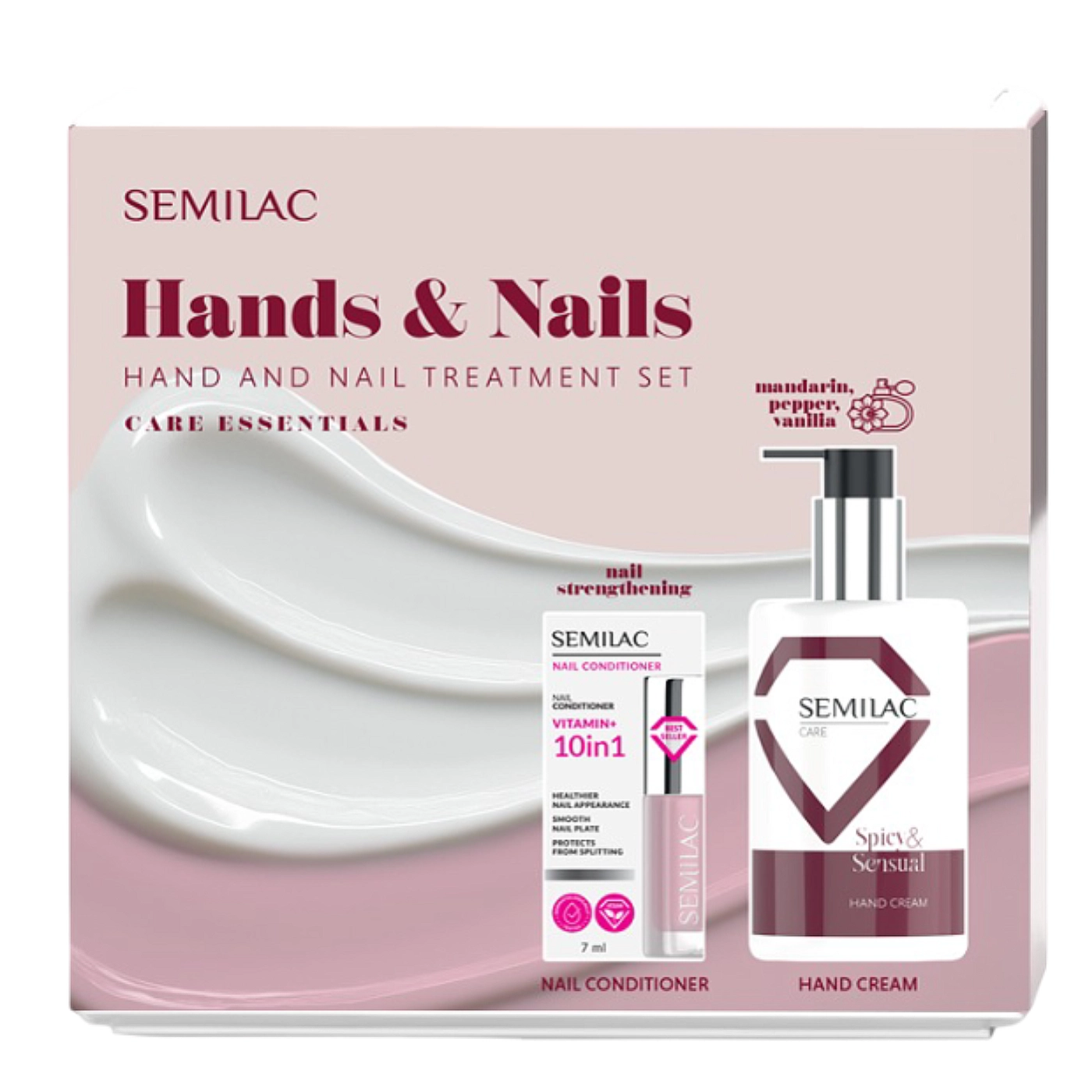 Semilac Hands & Nails Care Essentials - Zestaw do pielęgnacji dłoni i paznokci