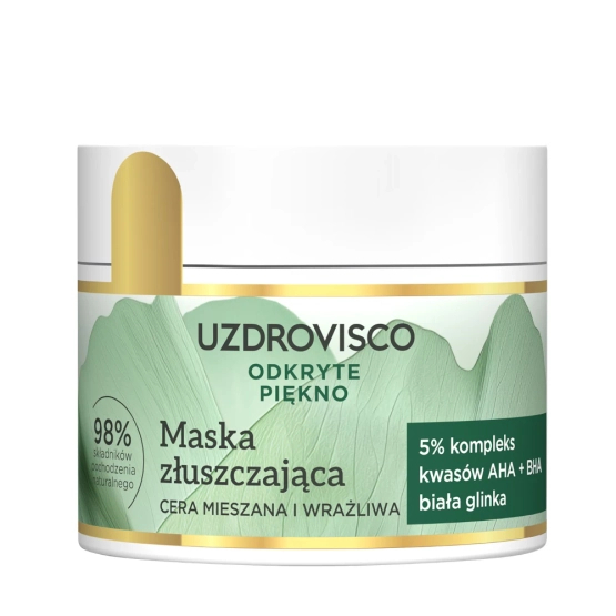 UZDROVISCO Maska złuszczająca ODKRYTE PIĘKNO do cery mieszanej i wrażliwej 40ml