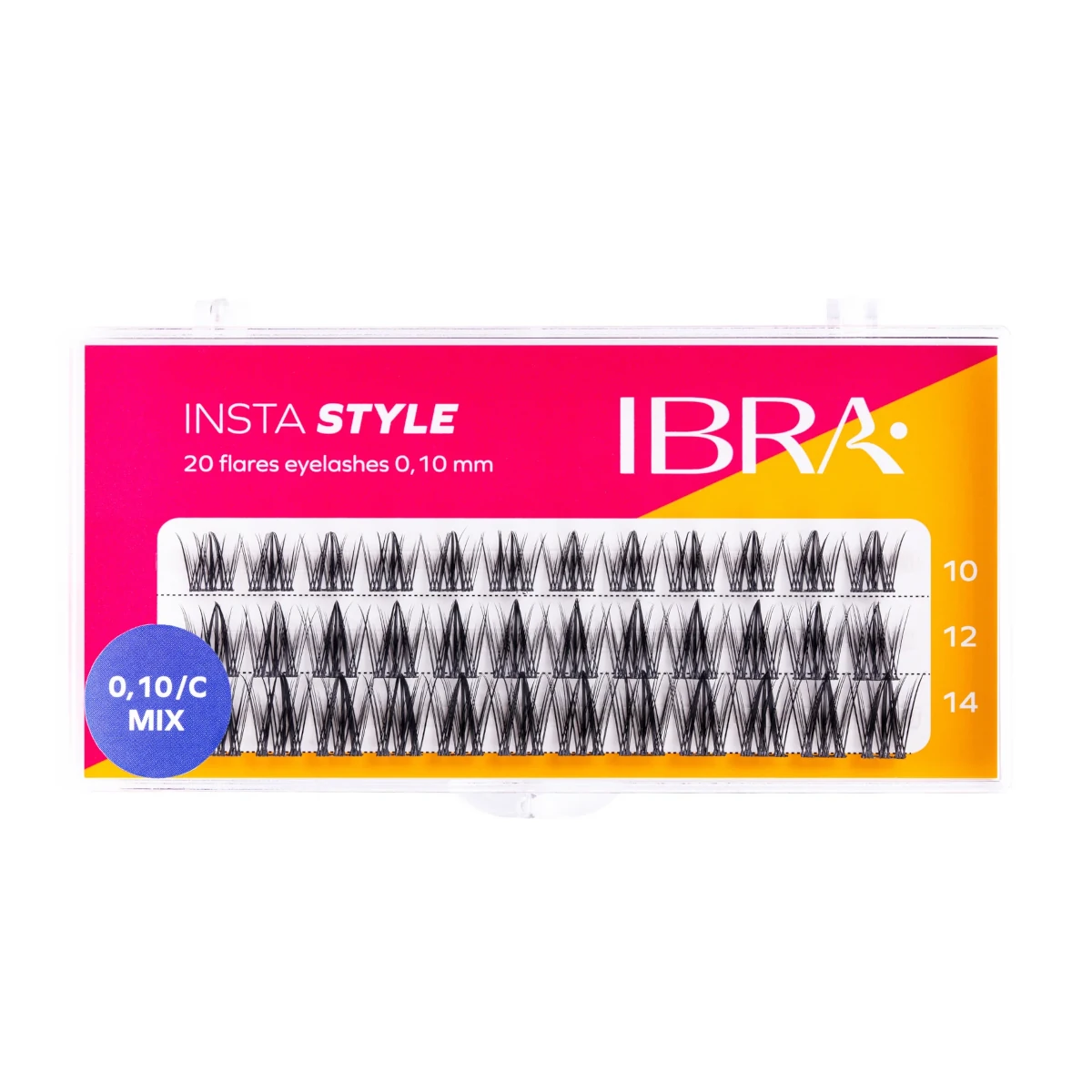 Ibra Kępki rzęs Insta Style MIX 10, 12, 14 mm
