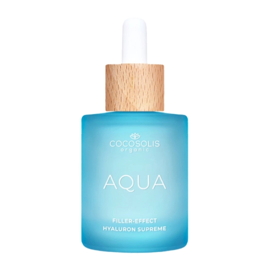 Cocosolis AQUA Filler-Effect Hyaluron Supreme - Serum do twarzy z efektem wypełnienia z 8 rodzajami kwasu hialuronowego i Aquaxyl™ 50ml