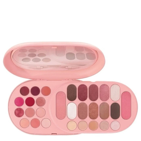 Pupa Milano Make My Day Plus Make-Up Palette - Paleta do makijażu twarzy, oczu i ust 003 Bright Rose 24,3 g