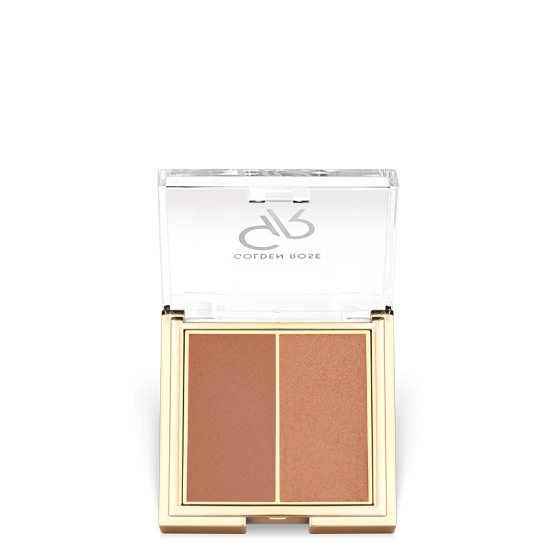Golden Rose Iconic Blush Duo - Podwójny róż do twarzy 05 Warm Pearl