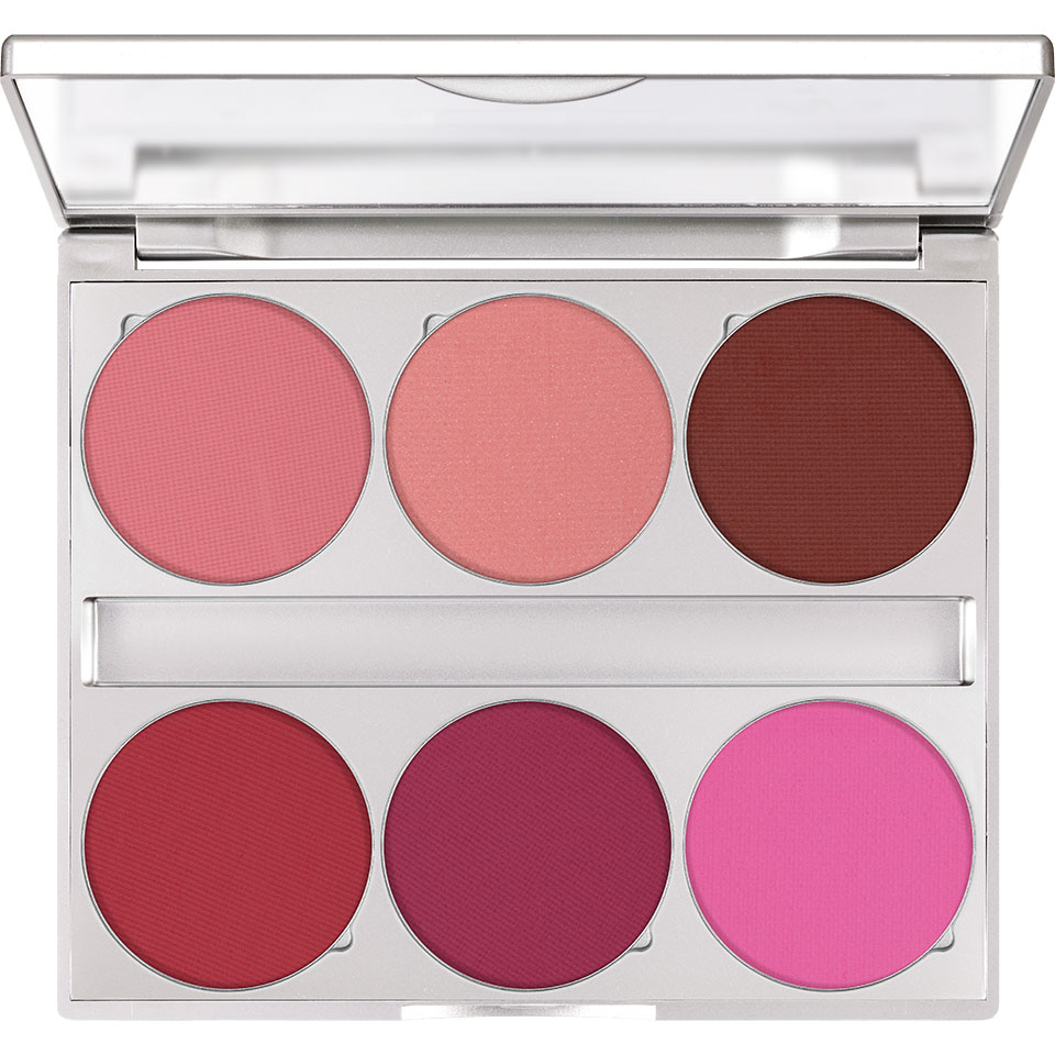 Kryolan Blusher Palette 6 Colors - Paleta róży 6 kolorów Bloom 15g