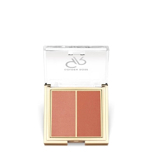 Golden Rose Iconic Blush Duo - Podwójny róż do twarzy 02 Peachy&Coral