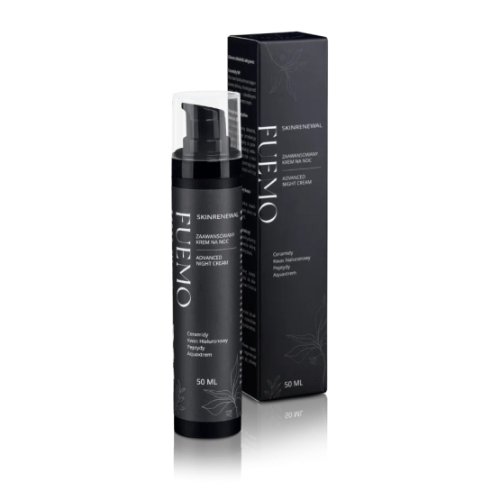 FUEMO SKINRENEWAL Zaawansowany krem na noc - ceramidy, peptydy, kwas hialuronowy 50ml